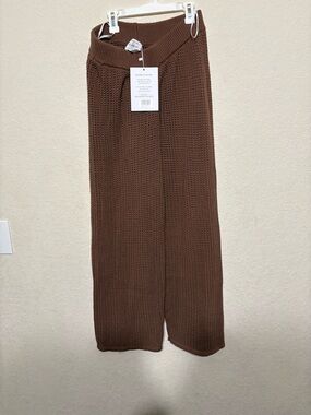 SABO Knit Pants in Warm Chocolate Brown